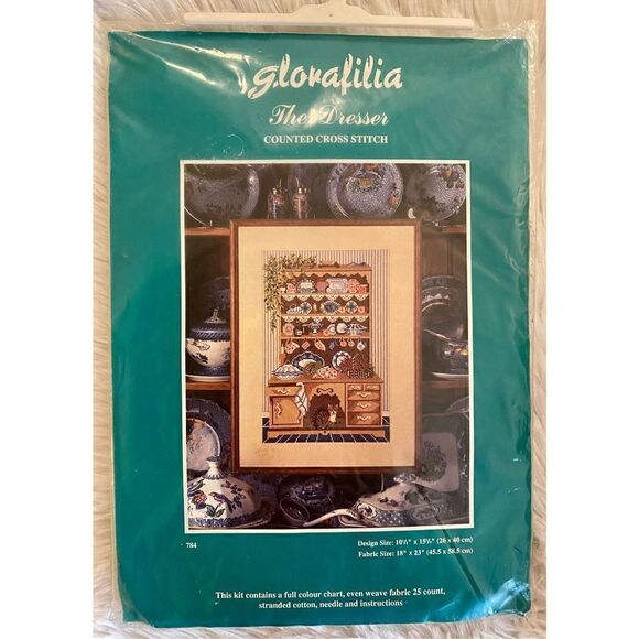 Vintage Glorafilia The Dresser 10 1/2”X15 3/4” Counted Cross Stitch Kit … - Picture 2 of 7